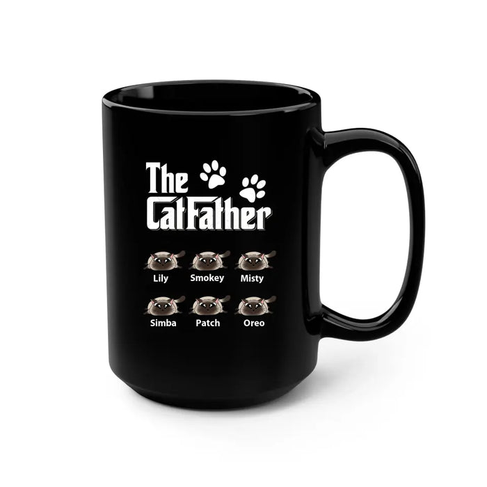 The CatFather - Personalized Gifts Custom Cat Lovers Mug For Cat Dad, Cat Lovers