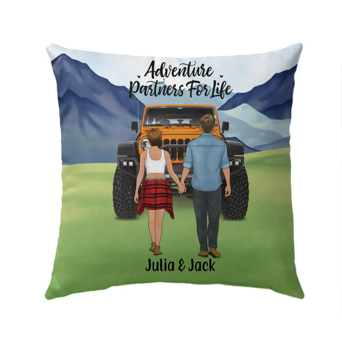 Personalized Pillow, Couple Holding Hands, Relationship Goals, Gift For Car Lovers