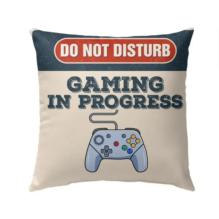 Personalized Pillow, Gaming In Progress, Gift For Gamers