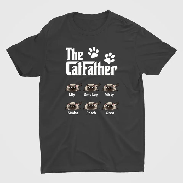 The CatFather - Personalized Gifts Custom Cat Lovers Shirt For Cat Dad, Cat Lovers