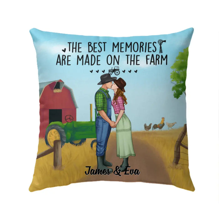 And So Together We Built A Life We Love - Personalized Pillow For Couples, For Her, For Him, Farmer