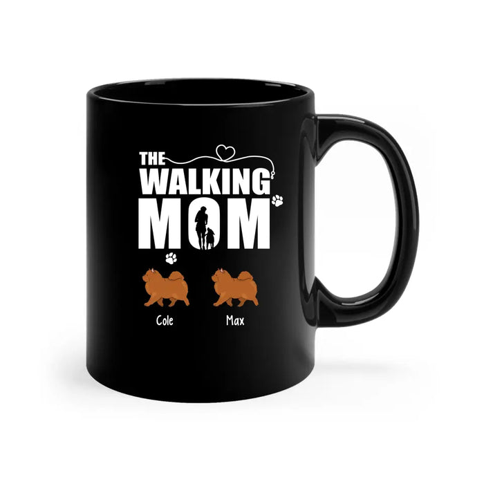 The Walking Mom - Personalized Gifts Custom Dog Mug for Dog Mom, Dog Lovers