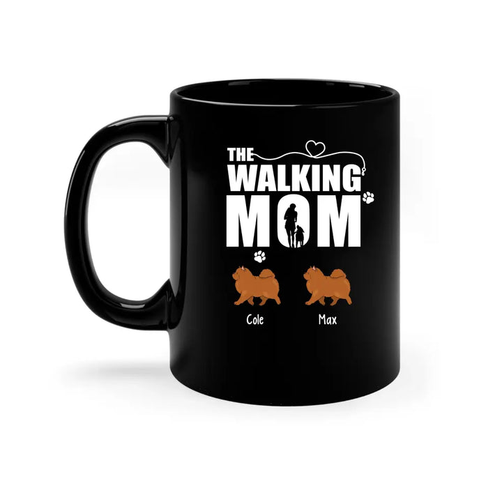 The Walking Mom - Personalized Gifts Custom Dog Mug for Dog Mom, Dog Lovers