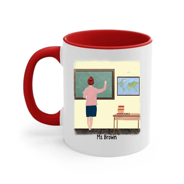 May Your Coffee Be Strong And Your Students Be Calm - Personalized Gifts Custom Mug For Teachers, Back To School Gifts