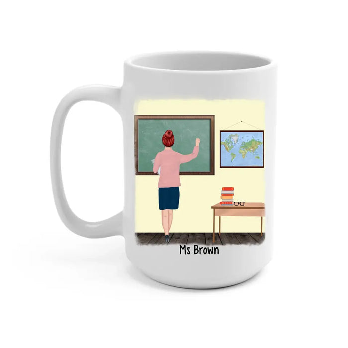 May Your Coffee Be Strong And Your Students Be Calm - Personalized Gifts Custom Mug For Teachers, Back To School Gifts