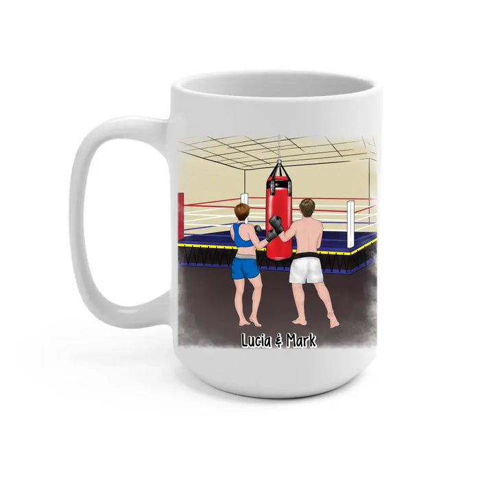 Boxing Partners For Life - Personalized Gifts Custom Boxing Mug For Couples, Boxing Lovers
