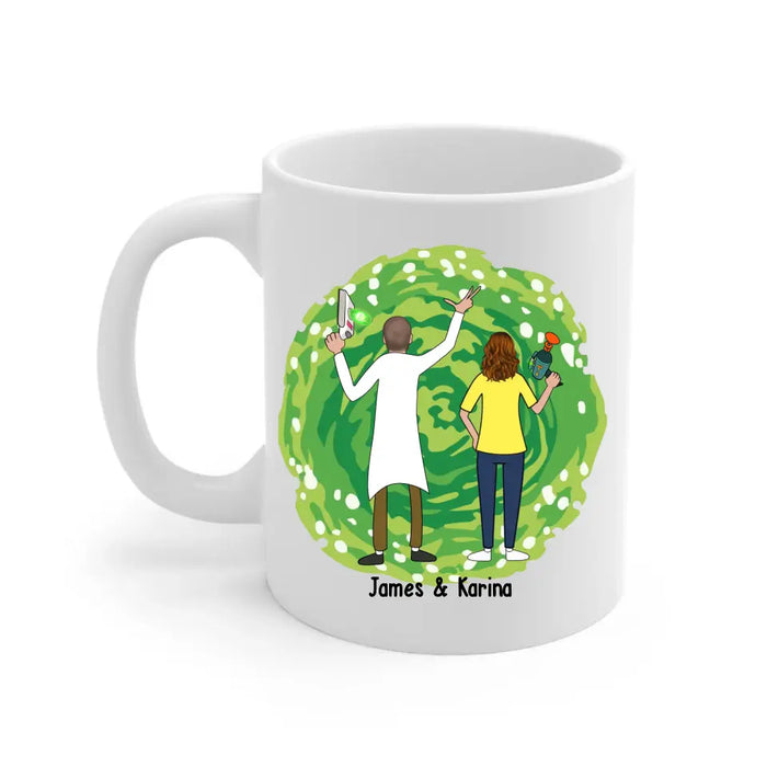 Time To Get Schwifty - Personalized Gifts Custom Mug For Couples