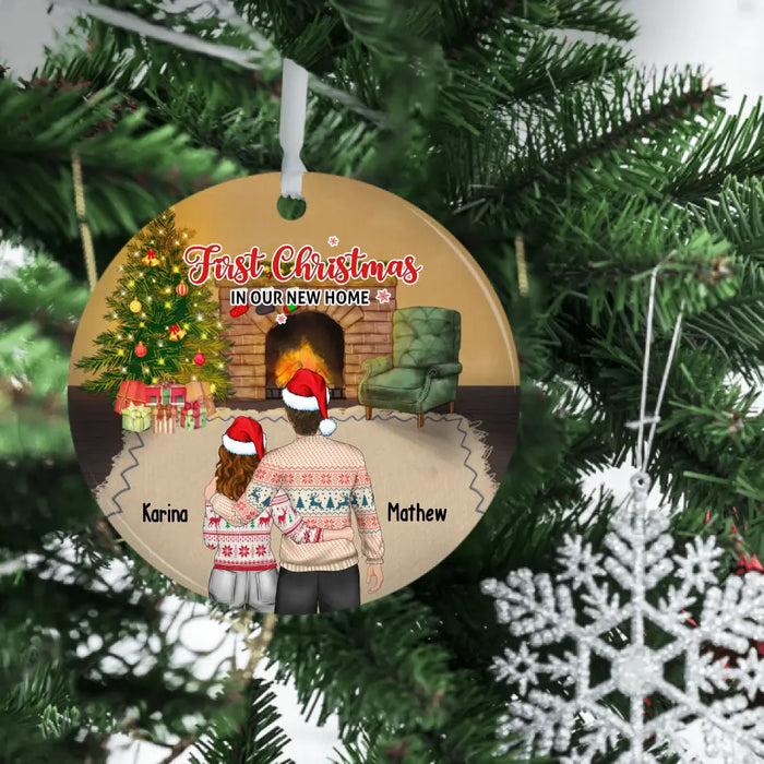 Our First Christmas in Our New Home - Personalized Christmas Gifts, Custom Ornament for Couples