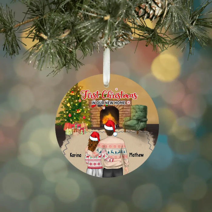 Our First Christmas in Our New Home - Personalized Christmas Gifts, Custom Ornament for Couples