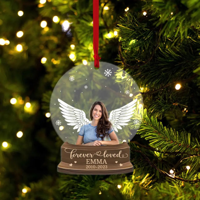 In Loving Memory Christmas Ornament - Personalized Photo Upload Gifts Custom Memorial Acrylic Ornament, Sympathy Gift, Bereavement Gift Ideas