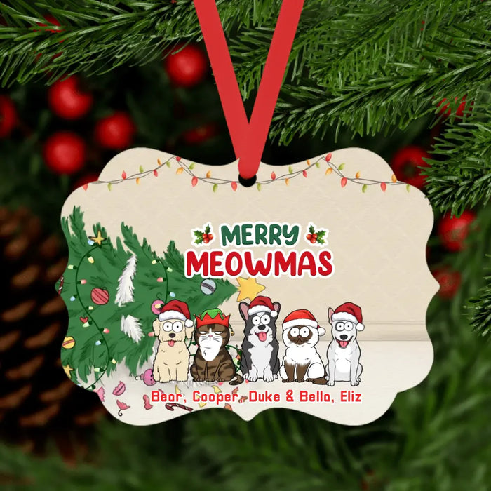 Santa Paws Is Coming - Personalized Christmas Gifts Custom Dog Ornament For Fur Family, Dog Cat Lovers