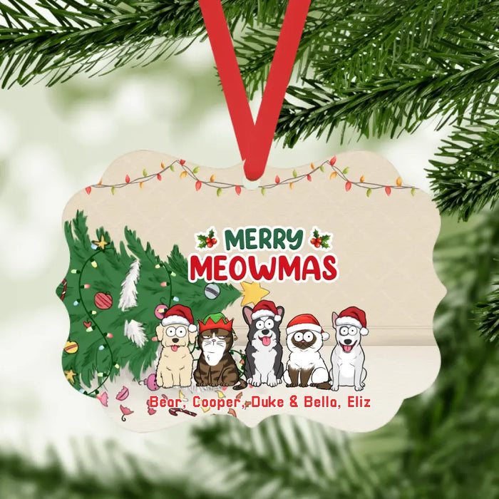 Santa Paws Is Coming - Personalized Christmas Gifts Custom Dog Ornament For Fur Family, Dog Cat Lovers