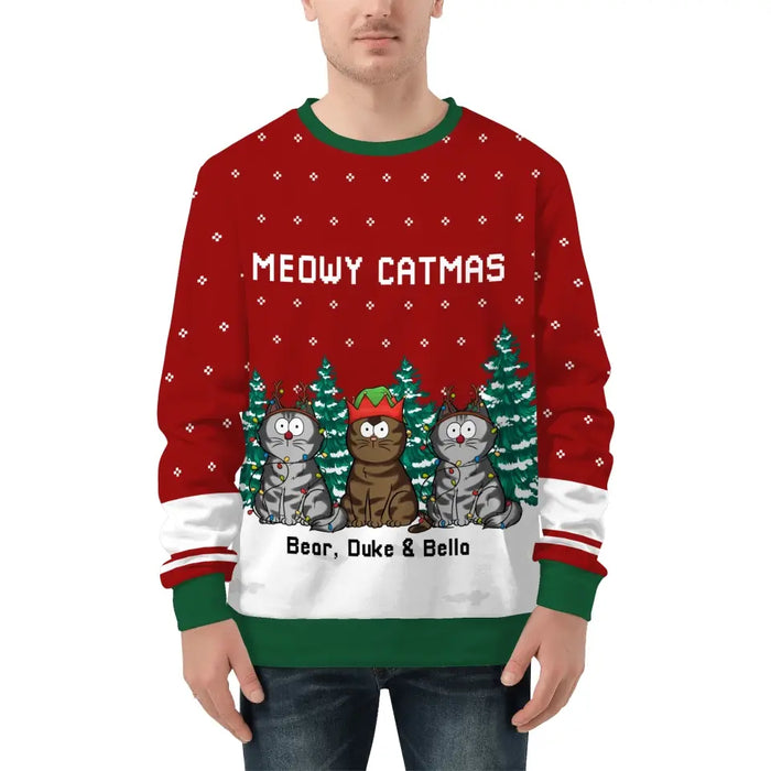 Meowy 2025 catmas sweater