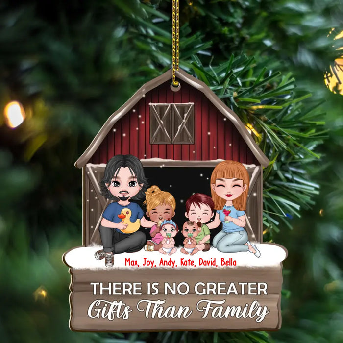 Family Is The Greatest Christmas Gift - Personalized Custom