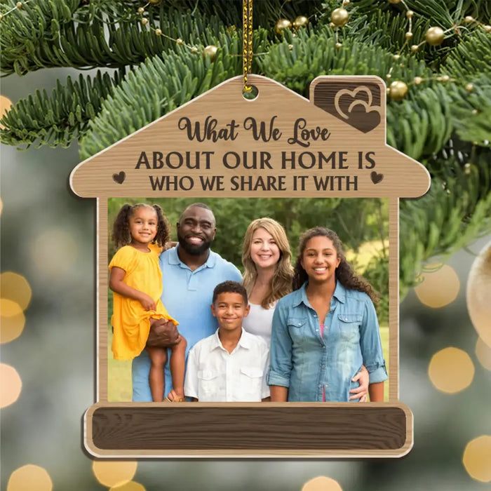 Personalized Ornament - Family Christmas - There is no greater