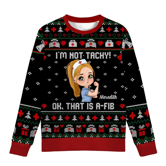 Tachy nurse christmas sweater shop