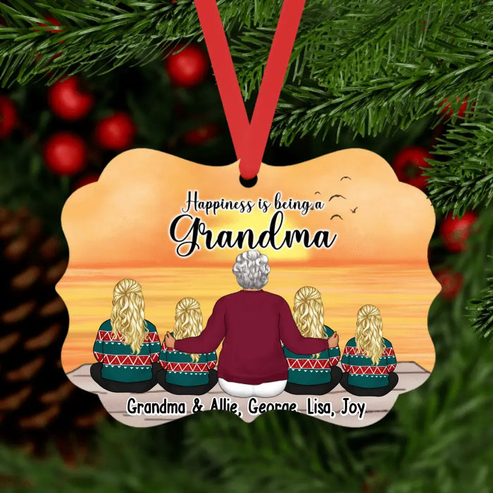 Happiness Is Being a Grandma - Christmas Personalized Gifts Custom Ornament for Grandma