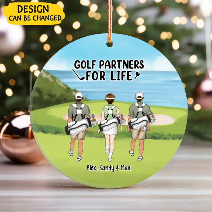 Golf Partners For Life - Personalized Gifts Custom Ornament For Friends And Family, Golf Lovers