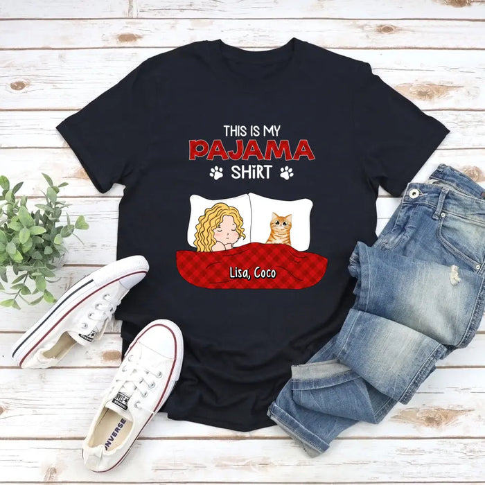 This Is My Pajama - Personalized Gifts Custom Cat Lovers Shirt For Cat Mom, Cat Lovers