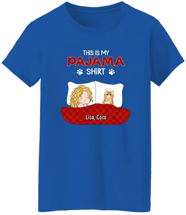 This Is My Pajama - Personalized Gifts Custom Cat Lovers Shirt For Cat Mom, Cat Lovers