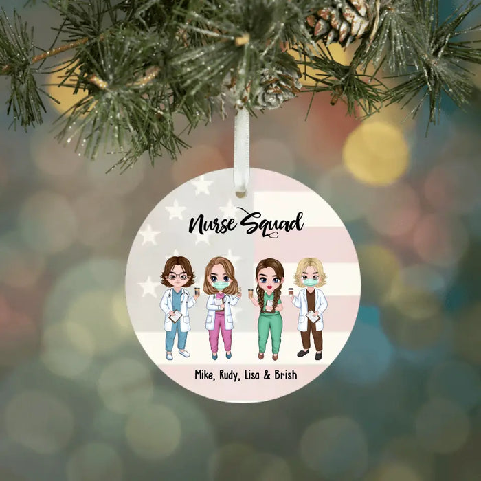 Saving Lives Together - Personalized Gifts Custom Ornament For Co-Workers, Nurse Colleague Christmas Gifts