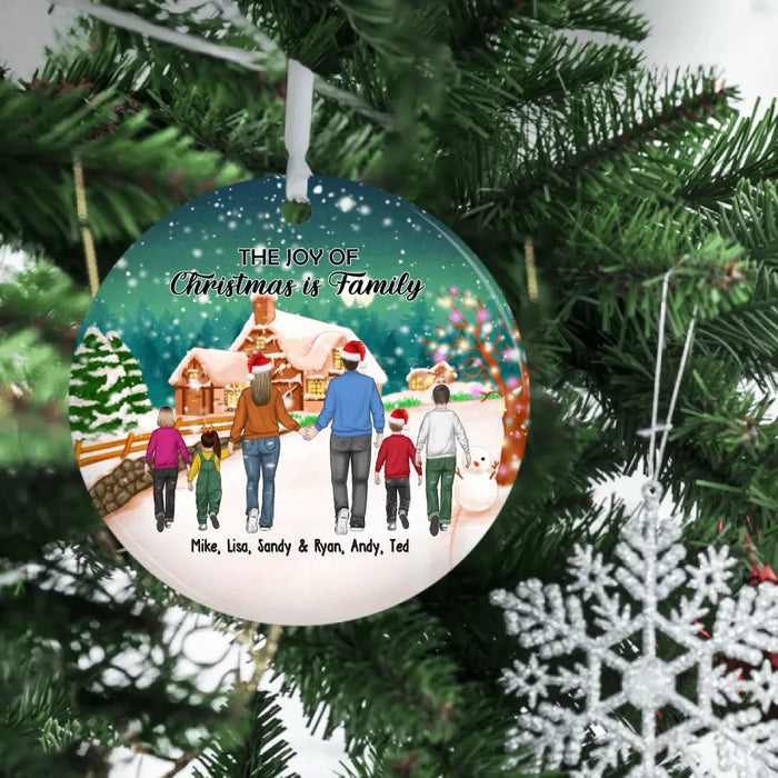 The Joy Of Christmas Is Family - Personalized Christmas Gifts Custom Ornament For Family, Parent and Kids