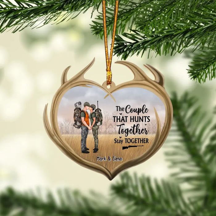 Lovers Together Personalized Christmas Ornament
