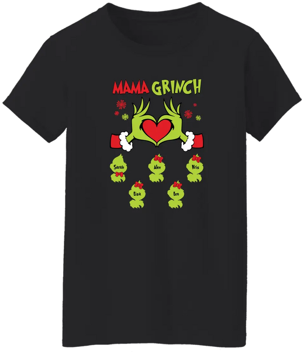 Mama Grinch - Personalized Christmas Gifts Custom Shirt For Grinch Family
