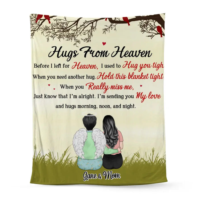 Custom Personalized Fishing Father and Daughter Blanket - Father