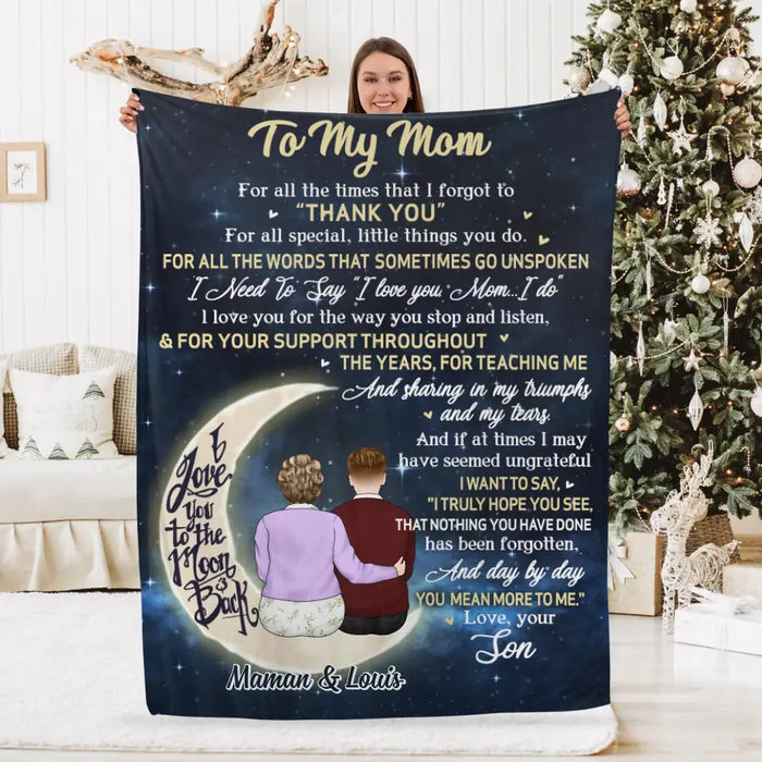 To My Mom I Love You - Personalized Blanket For Mom, Mother's Day — GearLit