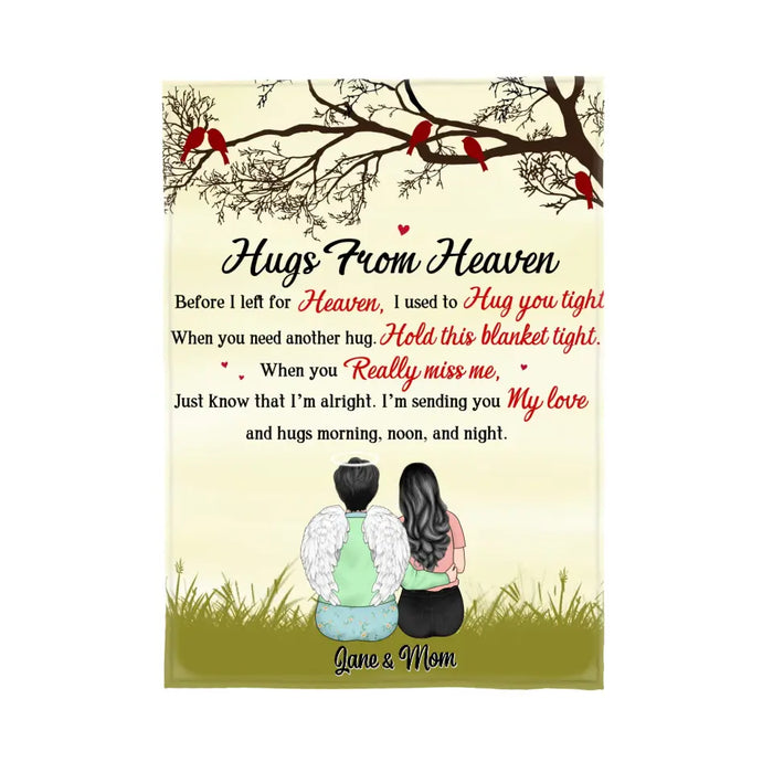 First My Mother Forever My Friend - Personalized Blanket For Mom, For Her, Family, Memorial