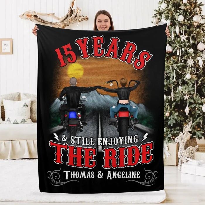 Personalized Blanket, Still Enjoying The Ride For Years, Gift For Motorcycle Lovers