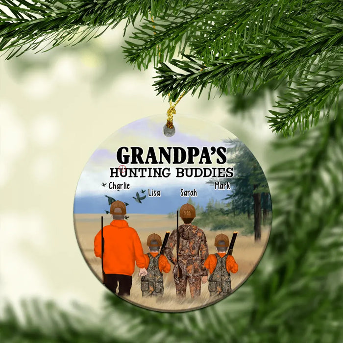 Hunting Buddies For Life - Personalized Hunting Christmas Ornament, Gift for Hunters, Hunting Family