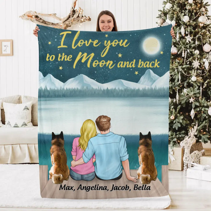 Personalized Blanket, Life is Better with Dogs, Gifts for Dogs Lovers