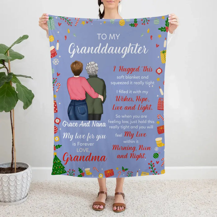 Personalized Blanket, To My Granddaughter, Christmas Gift For Granddaughter
