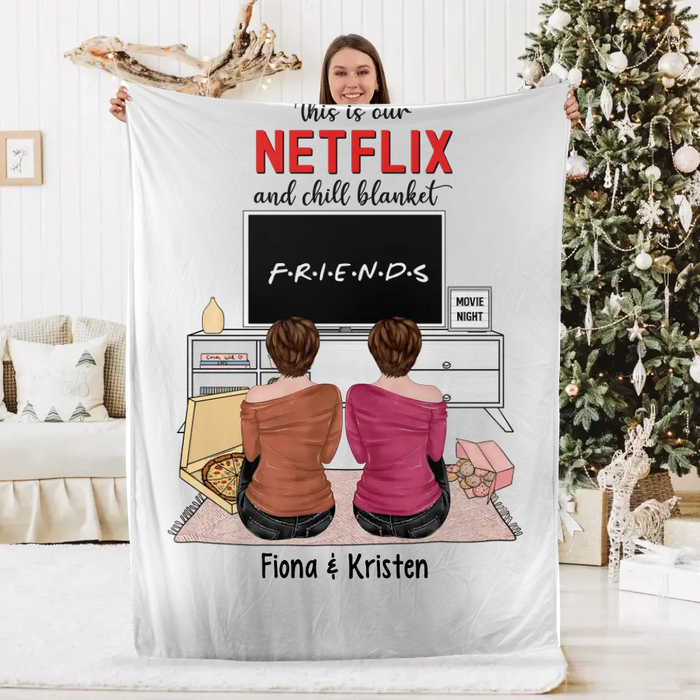 Personalized Blanket, This Is Our Netflix And Chill Blanket, Gifts