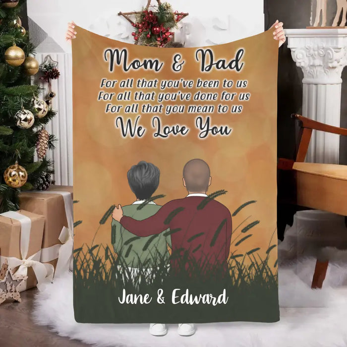 Merry Christmas Fleece Blanket, Personalized Christmas Blanket, Custom  Christmas Gifts for Mom, Dad, Her, Him - Stunning Gift Store