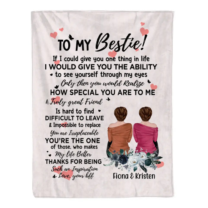 Personalized Blanket, To My Bestie, Gift For Sisters And Friends