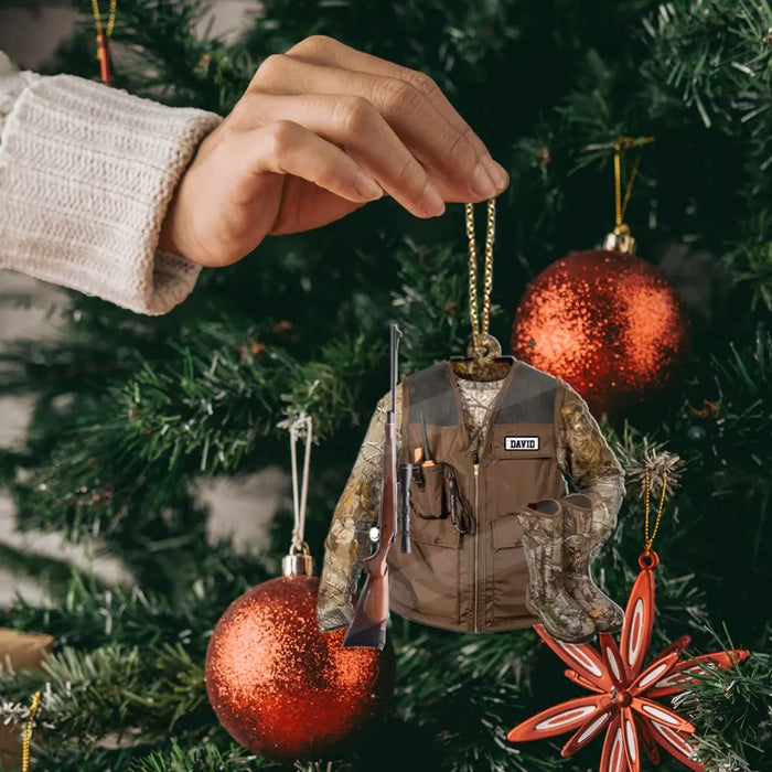 Personalized Christmas Gifts Custom Acrylic Ornament Hunting Jacket For Him, Her, Hunting Lovers