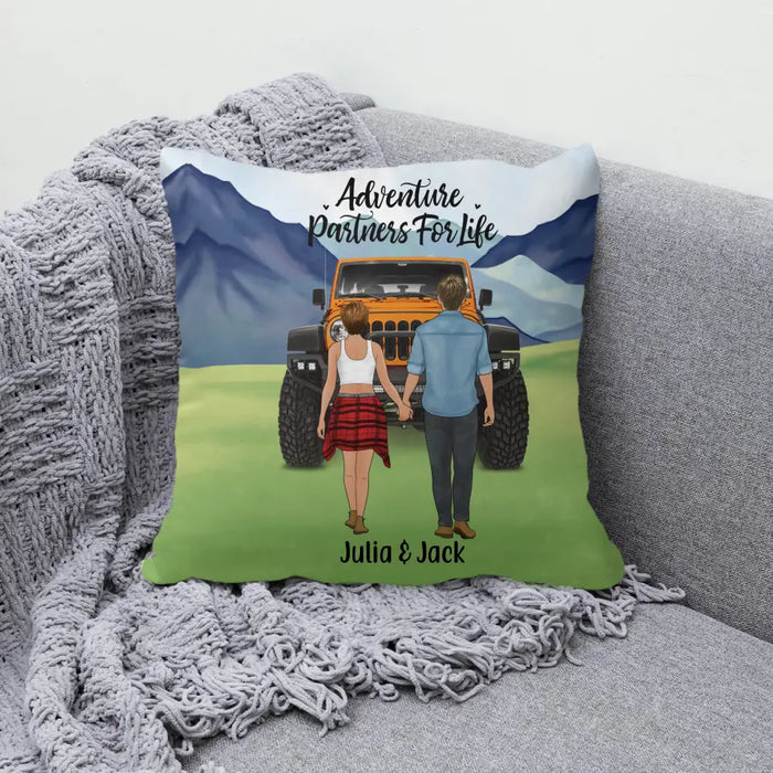 Personalized Pillow, Couple Holding Hands, Relationship Goals, Gift For Car Lovers