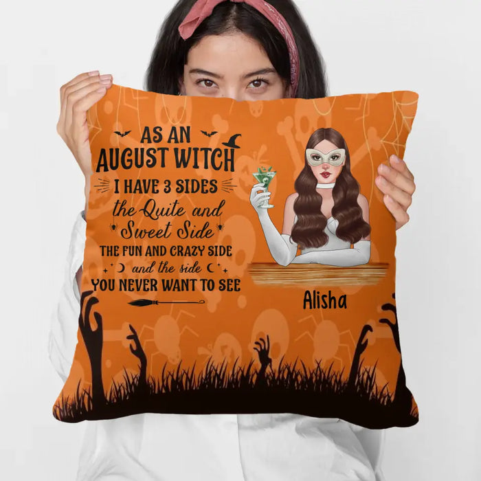 Personalized Pillow, A Witch Has 3 Sides - Gift For Halloween