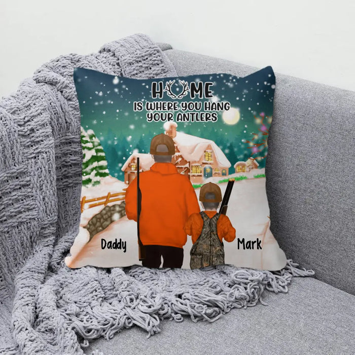 Personalized Pillow, Hunting Lodge Christmas Custom Gift For Family and Friends