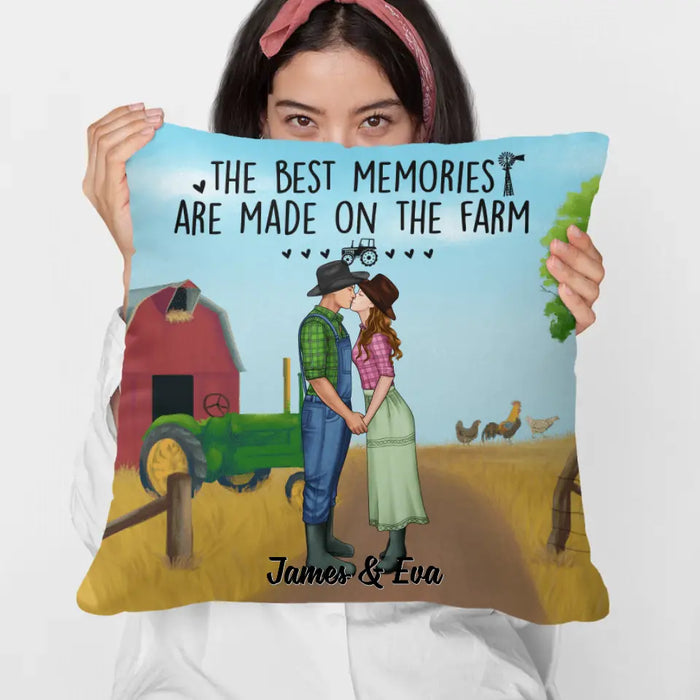 And So Together We Built A Life We Love - Personalized Pillow For Couples, For Her, For Him, Farmer