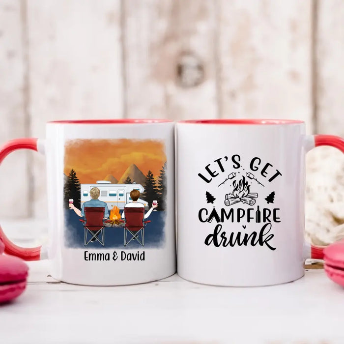 Personalized Mug, Camping Partners - Family, Gift For Campers