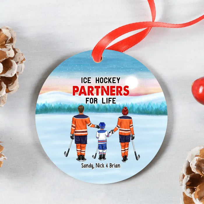 Ice Hockey Partners for Life - Personalized Christmas Gifts Custom Orn —  GearLit