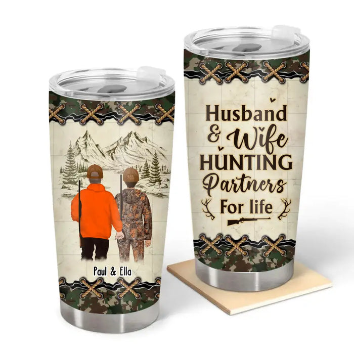 Husband & Wife Hunting Partners For Life - Personalized Gifts Custom H —  GearLit