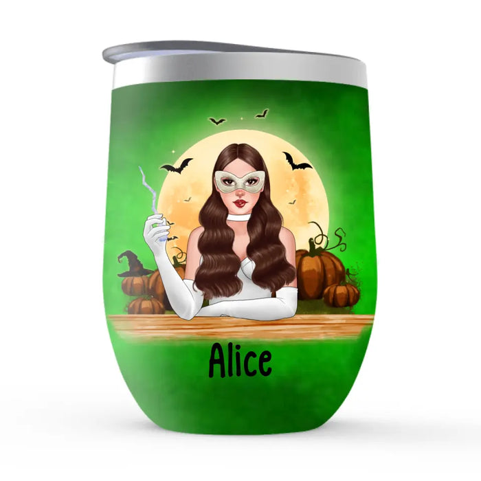 Personalized Wine Tumbler, Oh Honey I Don't Take Orders, I Only Take Suggestions, Halloween Gift