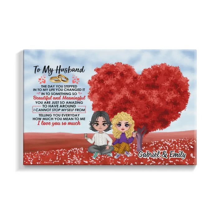 The Day You Stepped Into My Life - Personalized Canvas For Couples, Him, Her, Valentine's Day