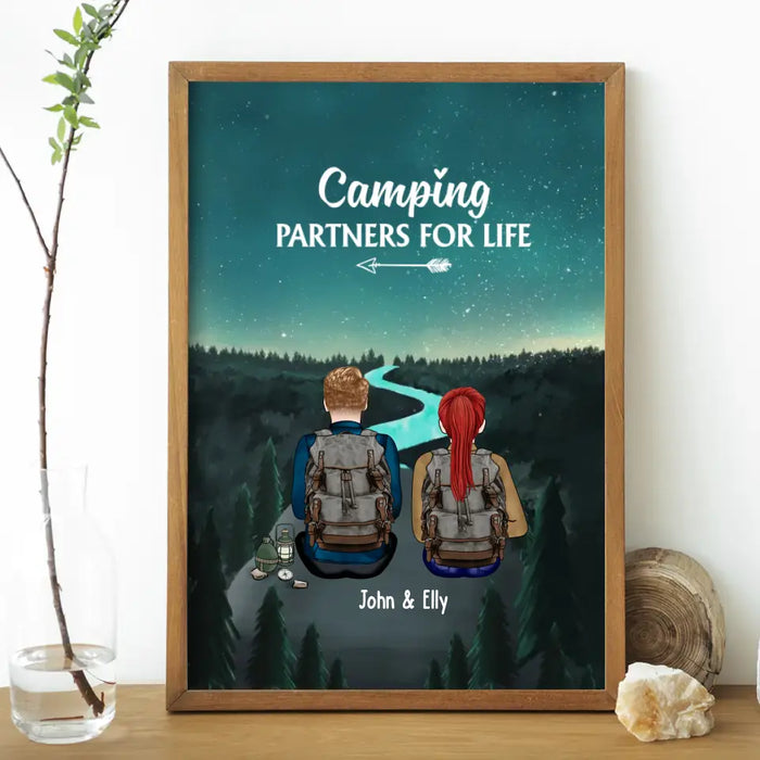For All The Adventures To Come - Personalized Custom Gift Poster For Couples, Gift For Camping & Hiking Lovers
