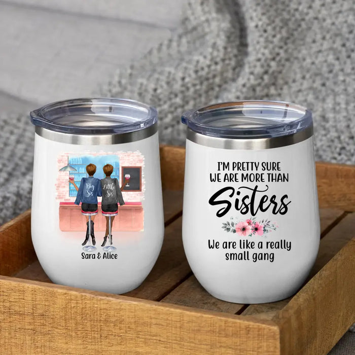 Personalized Wine Tumbler, Drinking Friends, Gift for Sisters, Best Friends
